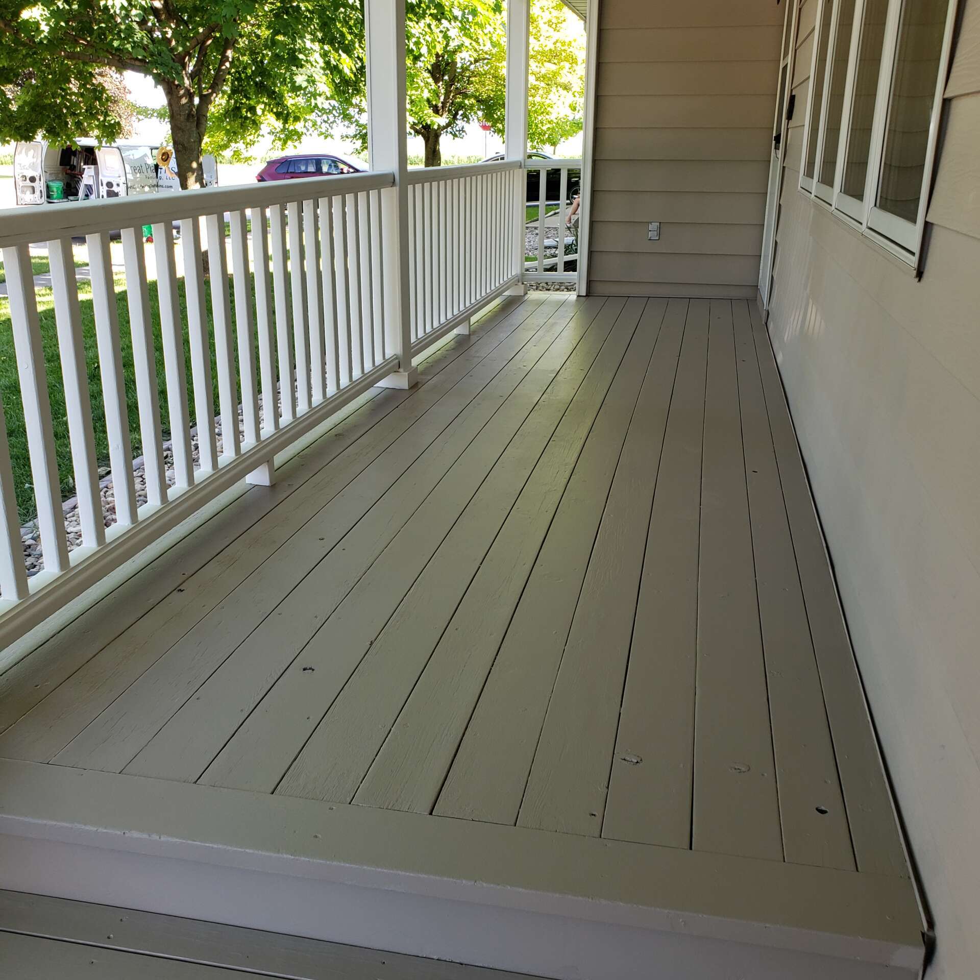 After Exterior Porch Paint