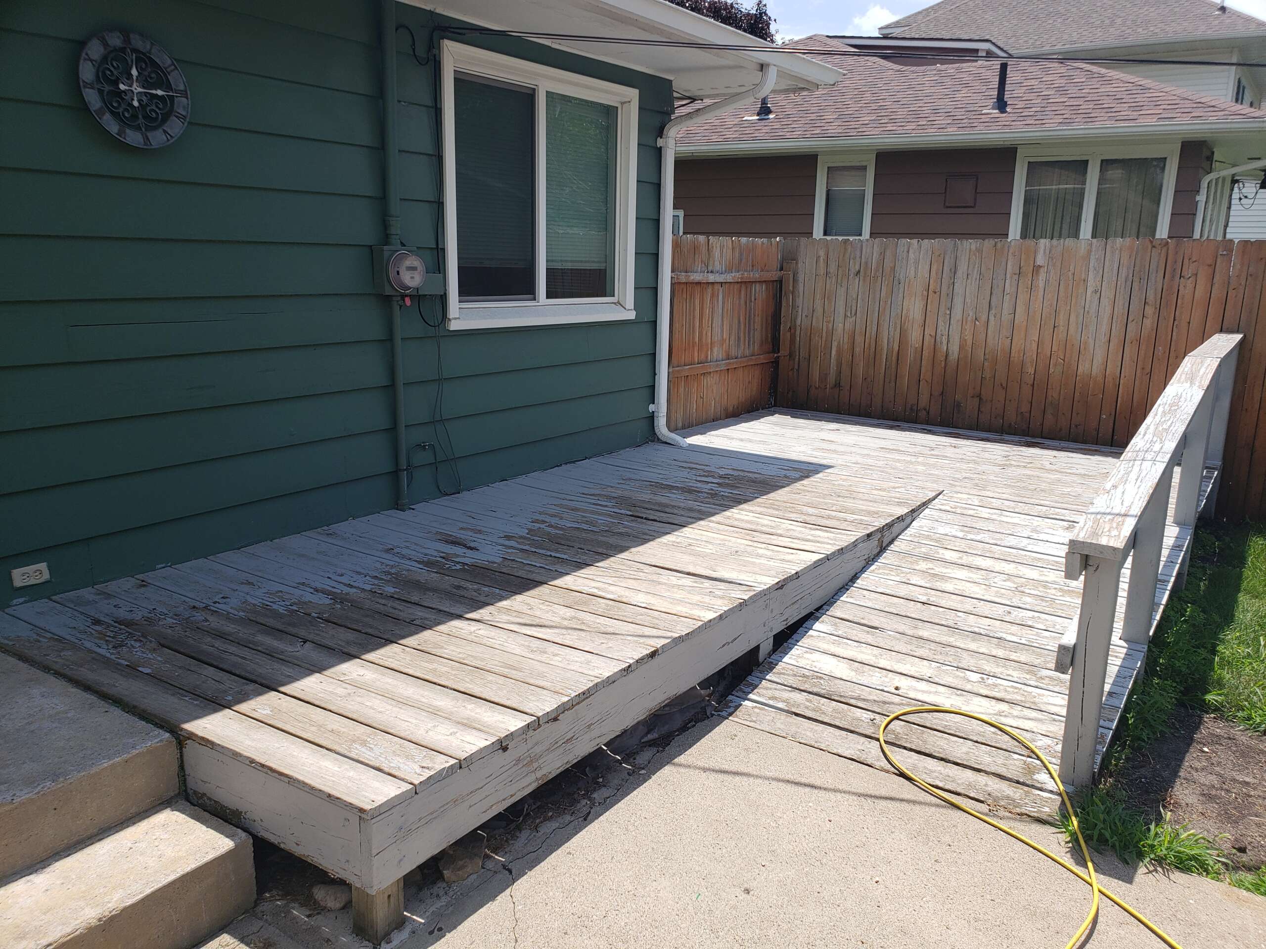 Before Painting Deck