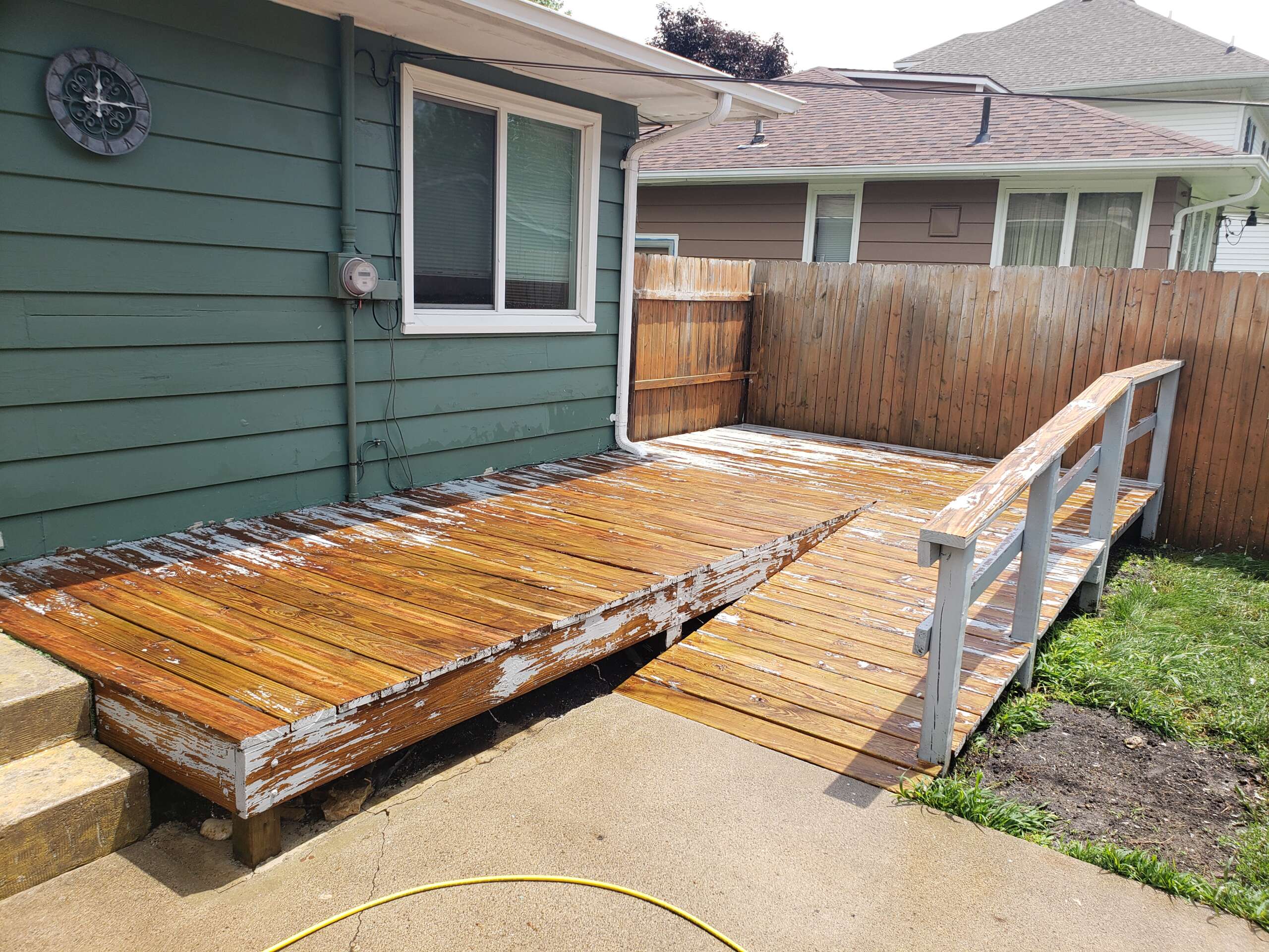 Before Painting Deck